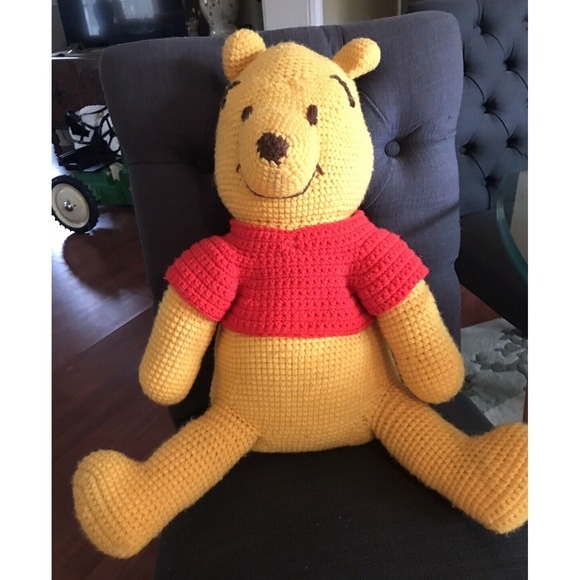 Winnie the Pooh Hand Made Crochet Stuffed Animal 23"‎ - Picture 1 of 6